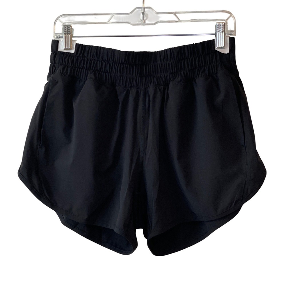 Member's Mark Motion Short Women's Medium Black 4" Inseam Pockets Stretch New